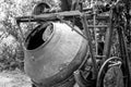 Disused and discarded machinery in the mining industry Royalty Free Stock Photo