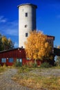 Disused head tower of mine in Menstrask in northern Sweden