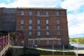 Disused Healing`s Flour Mill, Tewkesbury, Gloucestershire, UK