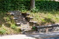 Disused stairway to an old historic building