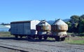 Disused Railway carriages in the sidings at Carterton Royalty Free Stock Photo