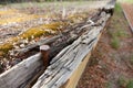 Disused railway platform Royalty Free Stock Photo