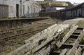 Disused railway station at Folkestone harbour. England Royalty Free Stock Photo
