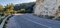 Disused road along the sea coast in Beldibi in Antalya Royalty Free Stock Photo
