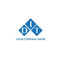 DIT letter logo design on WHITE background. DIT creative initials letter logo concept. DIT letter design