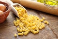 Ditalini - Italian raw pasta Royalty Free Stock Photo