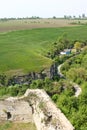 Ditch across fort in Kamjanets-Podolsk Royalty Free Stock Photo