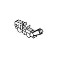 ditch digger civil engineer isometric icon vector illustration