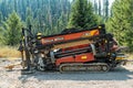 A Ditch Witch JT30 Directional Drill resting at the side of the road in Idaho, USA - July 30, 2021