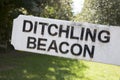 Ditchling Beacon Sign, East Sussex; England