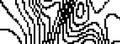 Dithered wavy curve line texture. Black pixel glitch background. Digitalized distorted backdrop for banner, poster