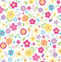 Ditsy Floral Seamless Vector Pattern Royalty Free Stock Photo