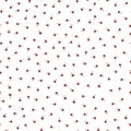 Ditsy ladybug back to school vector seamless pattern background. Dense backdrop with fun scattered cartoon kawaii