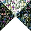 Ditsy seamless pattern with wild flowers for textile design. Vector illustration.