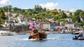 The Dittisham Belle Ferry crossing to Greenway Quay, Devon