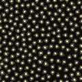 Ditzy Champagne bubbles vector seamless pattern background. Hand drawn fizzy droplets black gold backdrop. Elegant