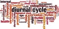 Diurnal cycle word cloud