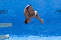 DIV: Final 3m men's diving competition Royalty Free Stock Photo
