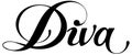 Diva - custom calligraphy text Royalty Free Stock Photo