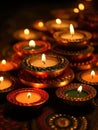 Divali Candles Lighting Up The Holiday