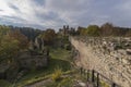 Divci Kamen ruin of castle in autumn Royalty Free Stock Photo