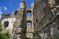 Divci kamen, Trisov, Czech republic, View of Girls rock ruin, ruin of castle in south bohemia