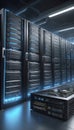 Animated Nexus: Servers, Storage, Networking in Harmony. AI generate