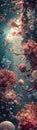 Dive deep into the world of cellular structures, capturing the beauty and complexity from a unique low-angle perspective Show the
