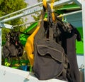 Dive gear drying in the sun