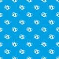 Dive mask pattern vector seamless blue