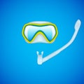 Dive mask and snorkel