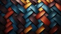 Fractal Harmony: Herringbone Illusions