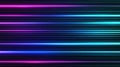 Experience the thrill of neon blue lights in a fastmotion abstract scene, showcasing futuristic speed with sleek stripes Royalty Free Stock Photo