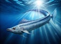 Unveiling the Majestic Oarfish A DeepSea Enigma Captured in Stunning Underwater Photography Royalty Free Stock Photo