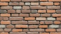 Old Red Brick Wall Seamless Texture. AI Generation Royalty Free Stock Photo