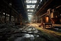 Eerie Resonance: Moonlit Ruins of a Forsaken Industrial Factory