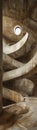 Dive into the unseen world beneath structures, revealing the secrets of foundations through a dynamic tilted view that emphasizes