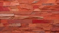 Warm Symphony: Red Sandstone Palette. AI generate