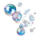 Dive into a world of iridescent wonder. Playful and whimsical bubble patterns Royalty Free Stock Photo