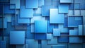 Dive into a World of Tranquil Geometry A Blue Abstract Background for Your Design AI Generated