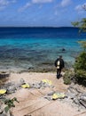 The Dutch-Caribbean scuba-diving island of Bonaire Royalty Free Stock Photo
