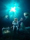 Diver finds the lost atlantis