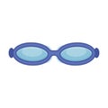 Diver glasses vector icon.Cartoon vector icon isolated on white background diver glasses.