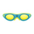 Diver glasses vector icon.Cartoon vector icon isolated on white background diver glasses.