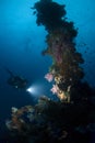 Diver with Light on Forward Mast