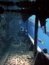 Diver at Thistlegorm Royalty Free Stock Photo