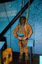 Diver in Titanic Museum, Belfast, Northern Ireland Royalty Free Stock Photo