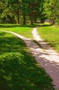The divergence of paths in different directions Royalty Free Stock Photo