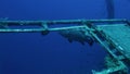 Divers exploring Zenobia shipwreck