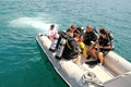 Divers on Speed Boat